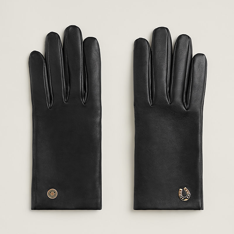 エルメス　グローブ 売切】エルメス 手袋 メンズグローブ 黒色 未使用品